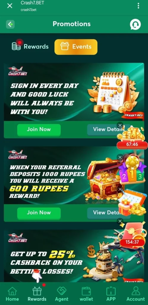 CRASH7 BET GAME